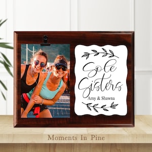 Sole Sisters Running Partner Friend Gift Picture Frame Walking Buddy Running Gifts for Women Athlete Gift 5K 10K Half Marathon Runner Gift
