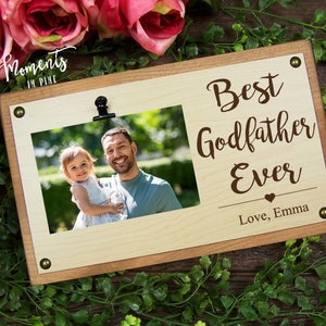 Godfather Birthday Gift Idea, Personalized Godfather Gift for Baptism Gift from Goddaughter, from Godchild Best Godfather Ever Picture Frame