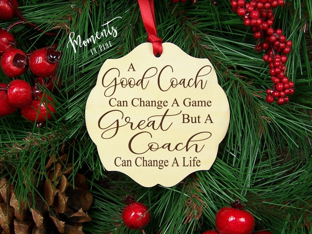 Football Coach Ornament, Basketball Coach Gift, Hockey Coach Christmas