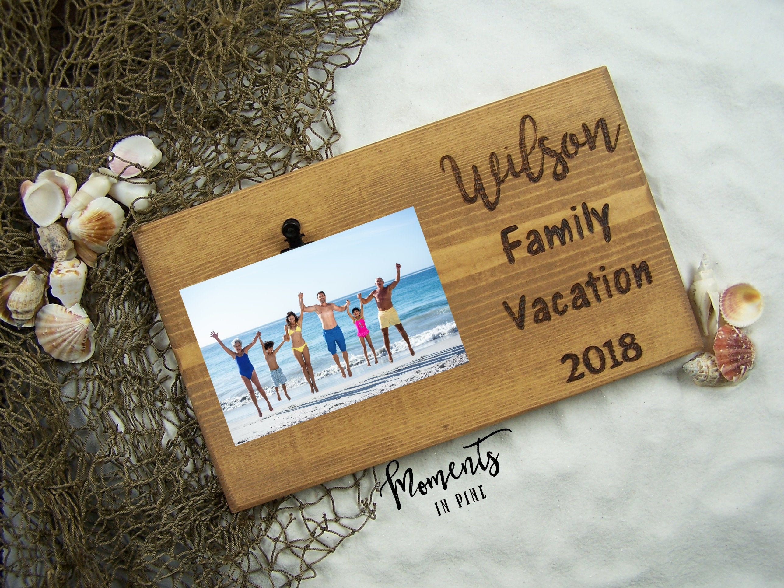 Family Vacation Frame Family Picture Frame Personalized Etsy