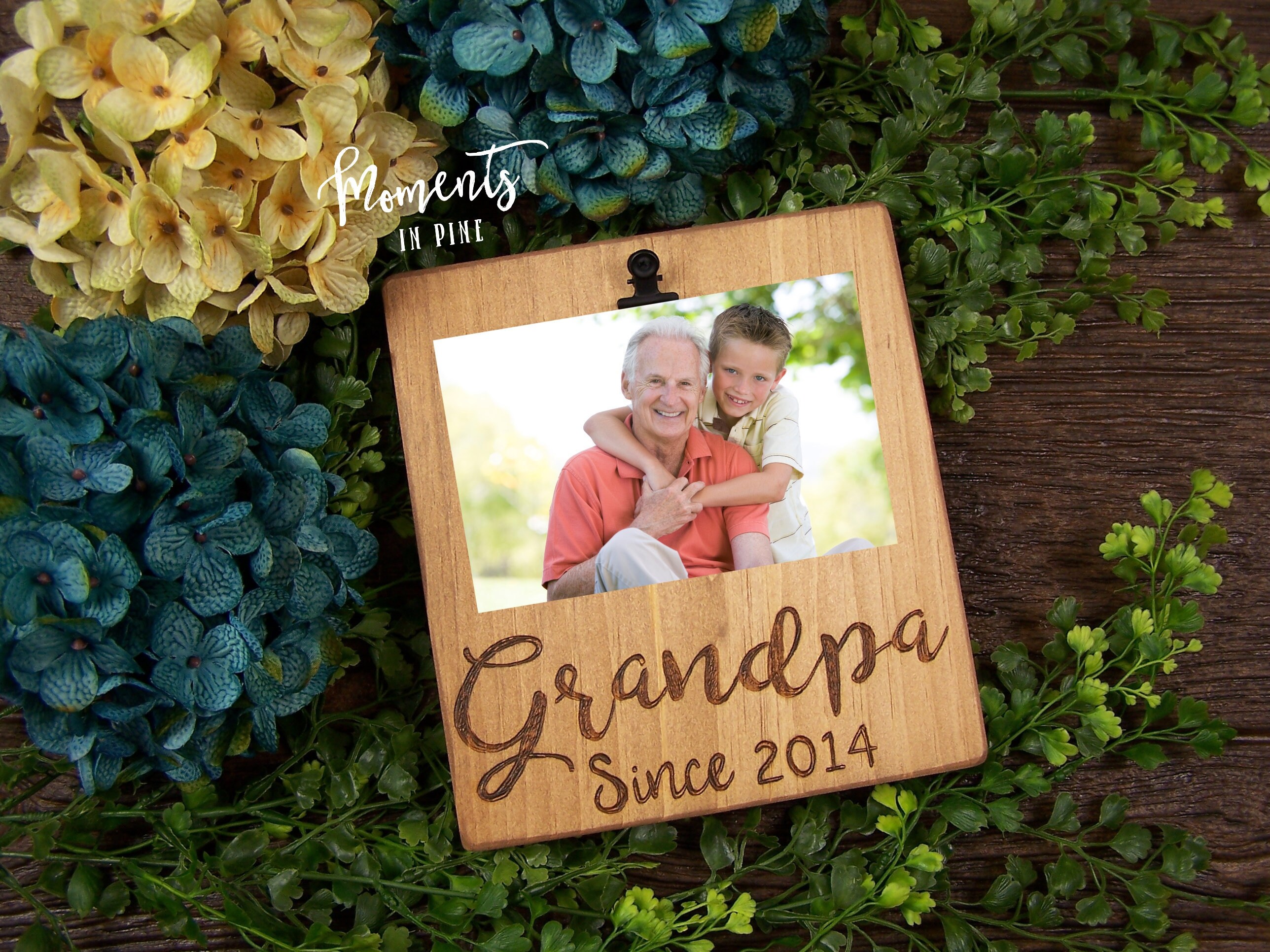 Grandpa Frame Grandpa Picture Frame Personalized Grandpa Etsy