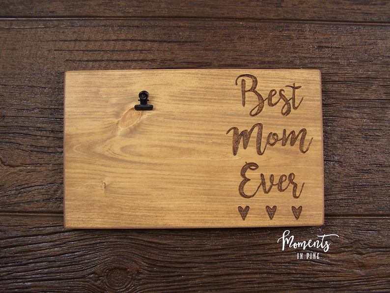 Mom Frame Mom Sign Mother/'s Day Gift Present For Mom Birthday Gift Mom Gift from Kids Gift from Daughter Best Mom Ever Mom Picture Frame