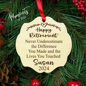 Never Underestimate the Difference You Made and the Lives You Touched Retirement Gift for Teacher, Doctor, Mom, Dad, Appreciation Thank You