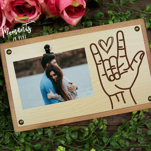 Handmade Wooden ASL Sign Language Decor i Love You Etsy