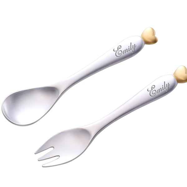 Baby Spoon and Fork Etsy