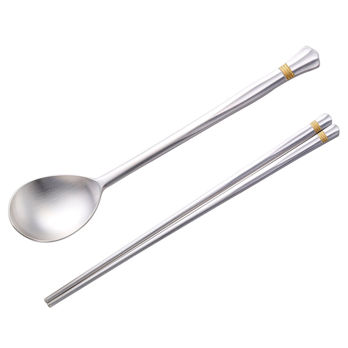Korean Chopsticks Spoon Set Personalized Sterling Silver Etsy