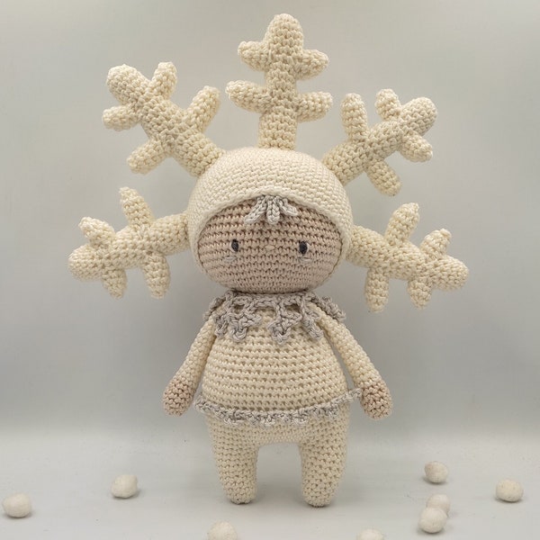Snowflake Amigurumi Pattern - Crochet Pattern - Amigurumi Doll - Crochet Winter - Tutorial - PDF - Ada the Snowflake Doll