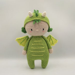 Dragon Amigurumi Pattern - Crochet Pattern - Crochet Dragon - Amigurumi Doll - Amigurumi Fantasy - Tutorial - PDF - Lina the Dragon Doll