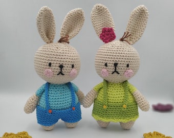 Bunny Amigurumi Pattern - Crochet Pattern - Amigurumi Pattern - Bunny Pattern - Amigurumi Bunny - Tutorial - PDF - Neli the Bunny Pattern