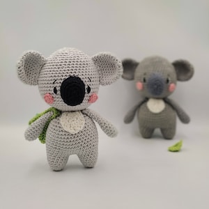 Koala Amigurumi Pattern - Crochet Pattern - Amigurumi Pattern - Koala Pattern - Amigurumi Koala - Tutorial - PDF - Phasko the Koala Pattern