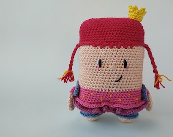 Princess Amigurumi Pattern - Crochet Pattern - Amigurumi Pattern - Princess Pattern - Amigurumi Princess - Nina the little Princess Pattern