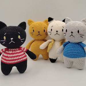 Cat Amigurumi Pattern - Crochet Pattern - Cat Pattern - Amigurumi Cat - Tutorial - PDF - Gat the little Cat Pattern