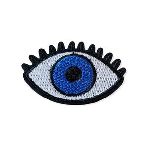 Blue Evil Eye Third Eye Spiritual Fabric Embroidered Patch Sew On Iron On