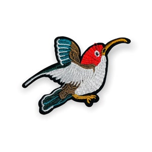 Large Embroidered Bird Patch Iron On Sew On
