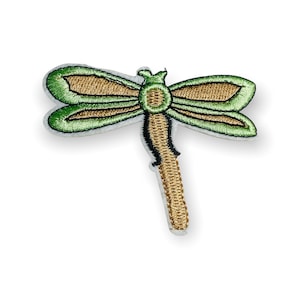 Dragonfly Insect Fabric Embroidered Patch Iron On Sew On