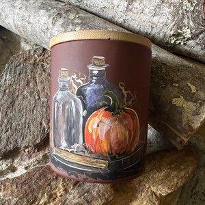 Alchemist apotheker kaars HANDGESCHILDERD/handgegoten 10oz vampire's absint geurende sojawas pot kaars geurende luxe