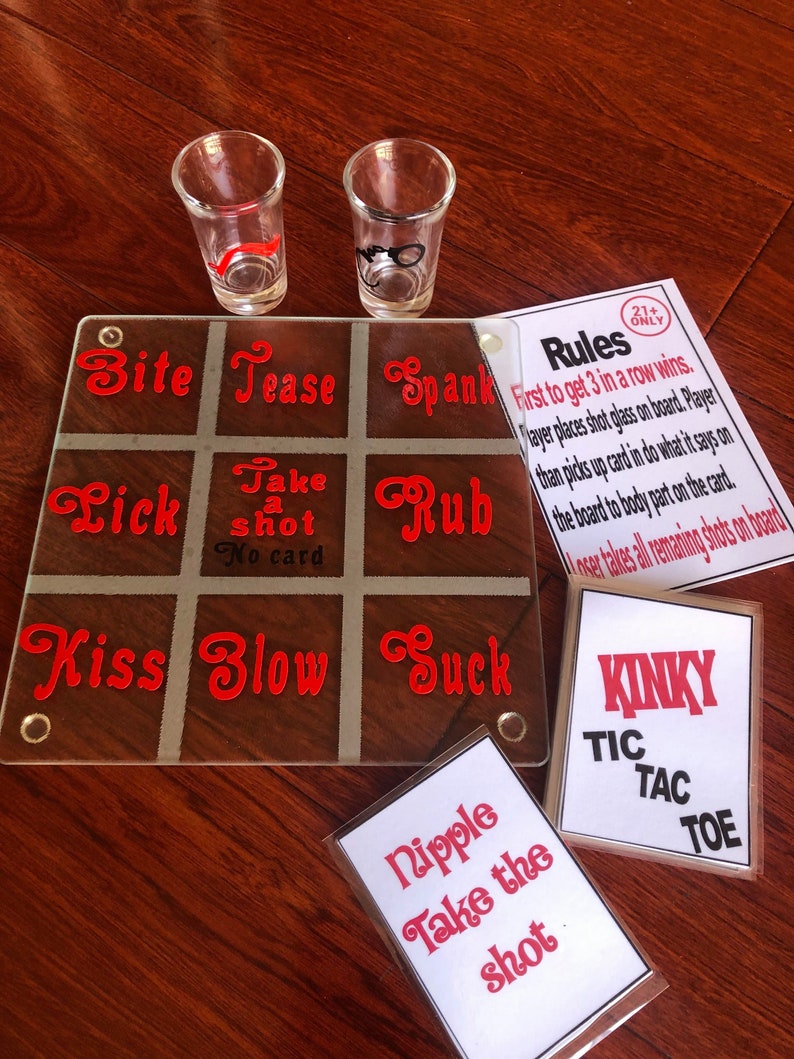 Kinky Tic Tac Toe Cards and Svgs Etsy