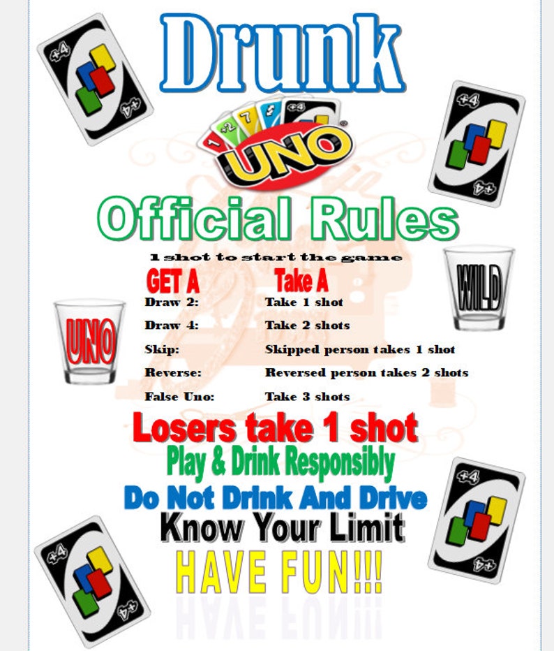 Free SVG Drunk Uno Rules Svg 11291+ Ppular Design.