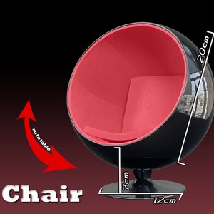 1:6 Scale  Ball chair dollhouse chair 1/6 scale doll Furniture chair