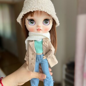 1/6 scale doll clothes Neo Blythe overcoat blythe clothes ob24 clothes Overcoat in Obitsu24 / Blythe size