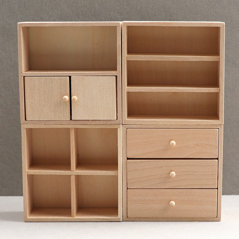 1/12 Scale Dollhouse Furniture Dollhouse Unfinished Dh27096