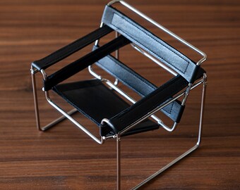 1/6 Schaal Wassily stoel B3 Dollhouse Miniatures poppenhuis stoel miniatuur stoel