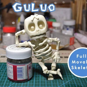 Fully Movable Skeleton Figure "GULUO" - Able to Create 90% of Human Postures Unique toy unique gifts