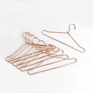 Metal Doll clothes hangers , blythe furniture, miniature doll hanger. Gold