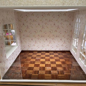 More options Dollhouse flooring;dollhouse wood floor, miniature dollhouse wood flooring, 100 pcs per pack