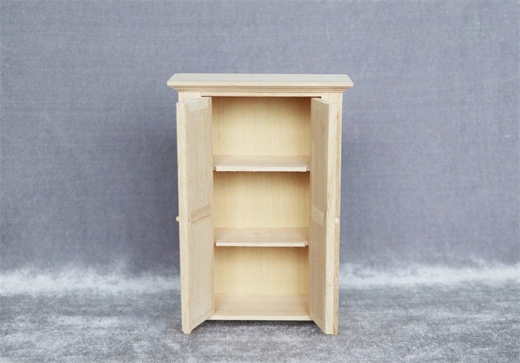 1/12 Scale Wardrobe Dollhouse Furniture Dollhouse Unfinished Dh23978