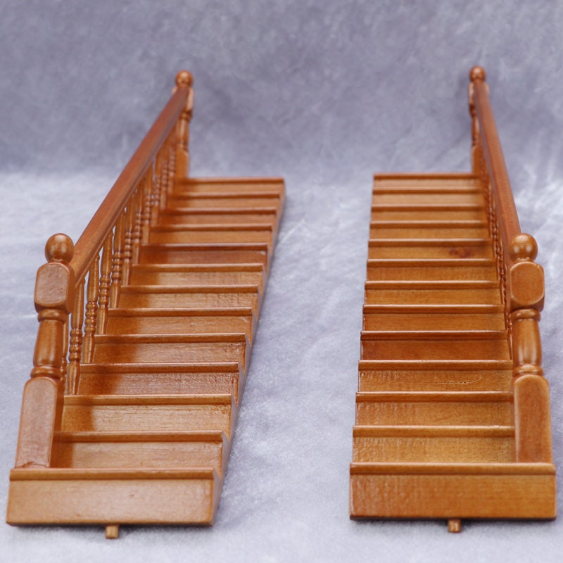 Toys Miniature Toys 112 scale DIY Dollhouse Miniature Staircase