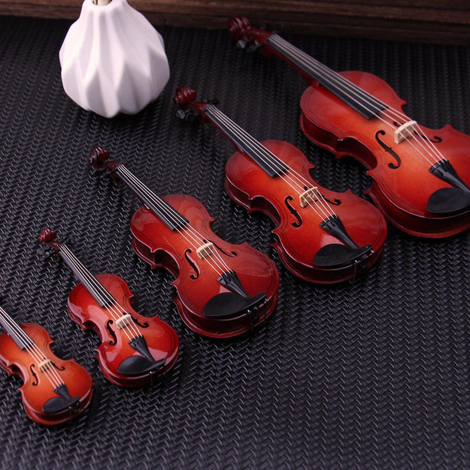 Mini Violin Miniature Musical instrument model Dollhouse Etsy