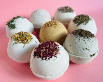 Vegan Bath Bombs for Sensitive Skin - Handmade, Natural & Organic - Kid Friendly