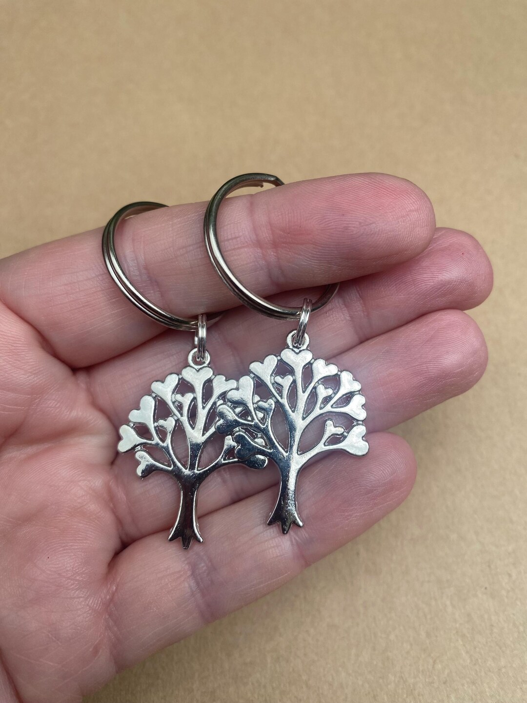 Tree Keyring Tree of Life Keyring, Tree Keychain, Teacher Gift, Wedding Gift - Etsy