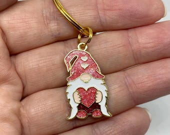 Gonk keyring, valentines gift, mum gift, Mother’s Day, gnome keyring, heart keyring