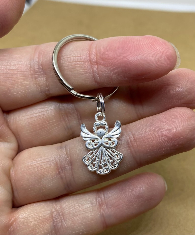 Angel Keyring, Angel Keychain, Guardian Angel, Memorial Keyring ...
