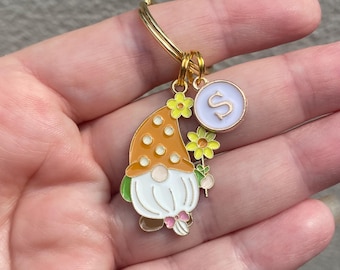 Gonk Keyring: Gold Gnome Keychain, Mum Gift