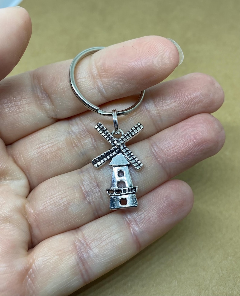 Key Ring Windmill Windmill Keyring, Windmill Keychain - Etsy