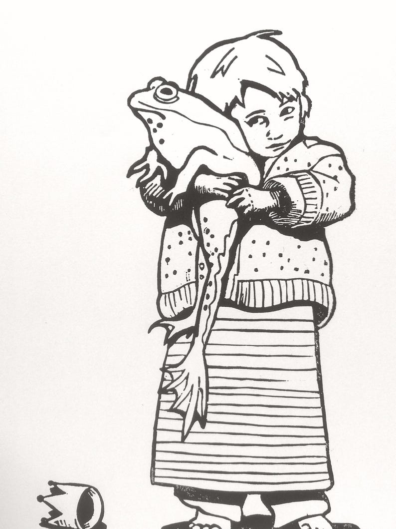 Original Linocut Print 
