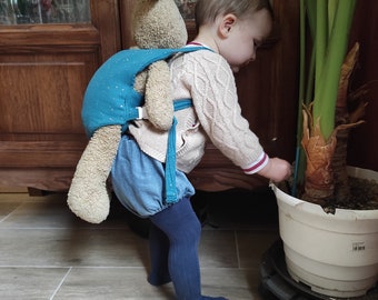 Poppenhouder, baby's van 30-36 cm dankzij de verstelbare handvatten. Dubbel gaas