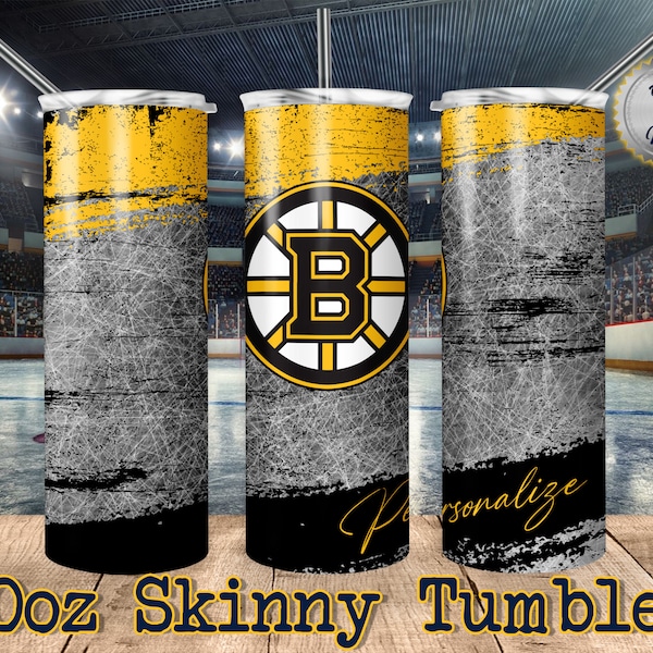 Boston Bruins 20oz tumbler, Personalize it!