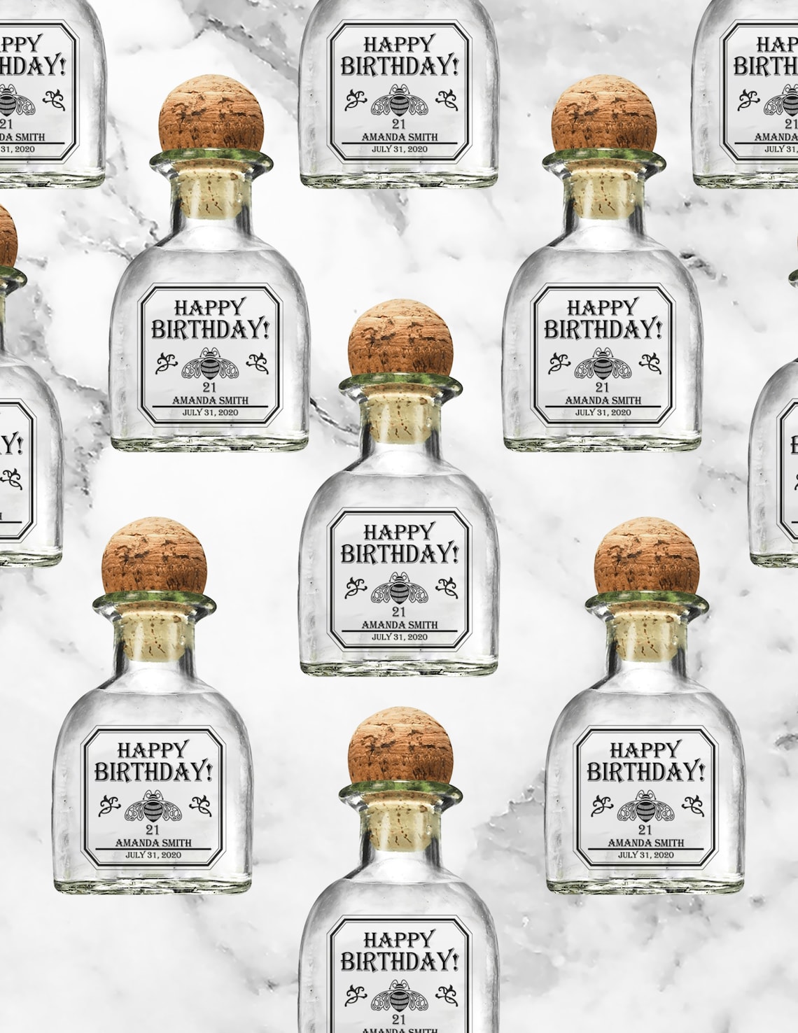 Mini Patron label Mini Patron Tequila Custom Label Mini Etsy