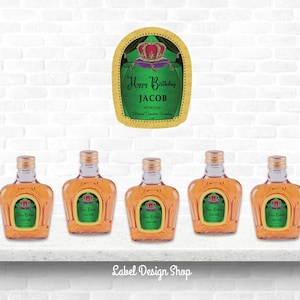 Whiskey Custom Sticker Label Honey, Black, Green Apple, Salted Caramel,  Peach, Vanilla, Pink -  Norway