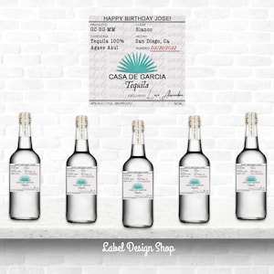 Mini Tequila Blanco labels, Mini Liquor bottles, Tequila Custom Label, Mini Shot bottles, Party Favors, Mini Wedding Favors, Liquor Labels