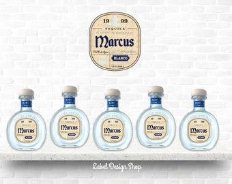 Mini Don Julio Blanco label, Mini Don Julio, Tequila Labels, Mini Birthday Shot, Mini Party Favors, Mini Wedding Favors, Liquor Labels