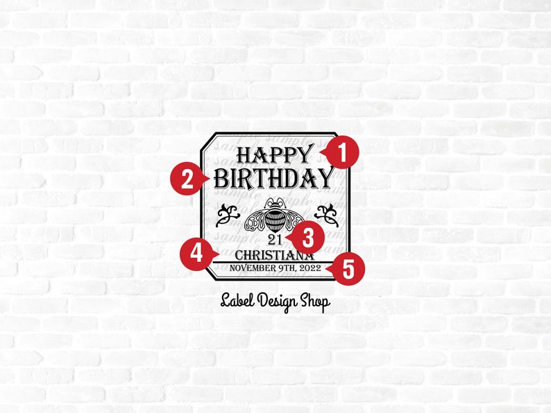 Mini Patron label, Mini Patron, Tequila Custom Label, Mini Birthday Shot, Mini Party Favors, Mini Wedding Favors, Liquor Labels image 2