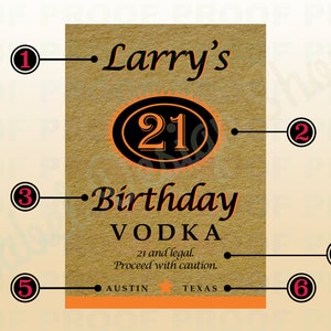 PRINTABLE Vodka Label 750ML, Titos Vodka Label, Custom Tito's Bottle ...