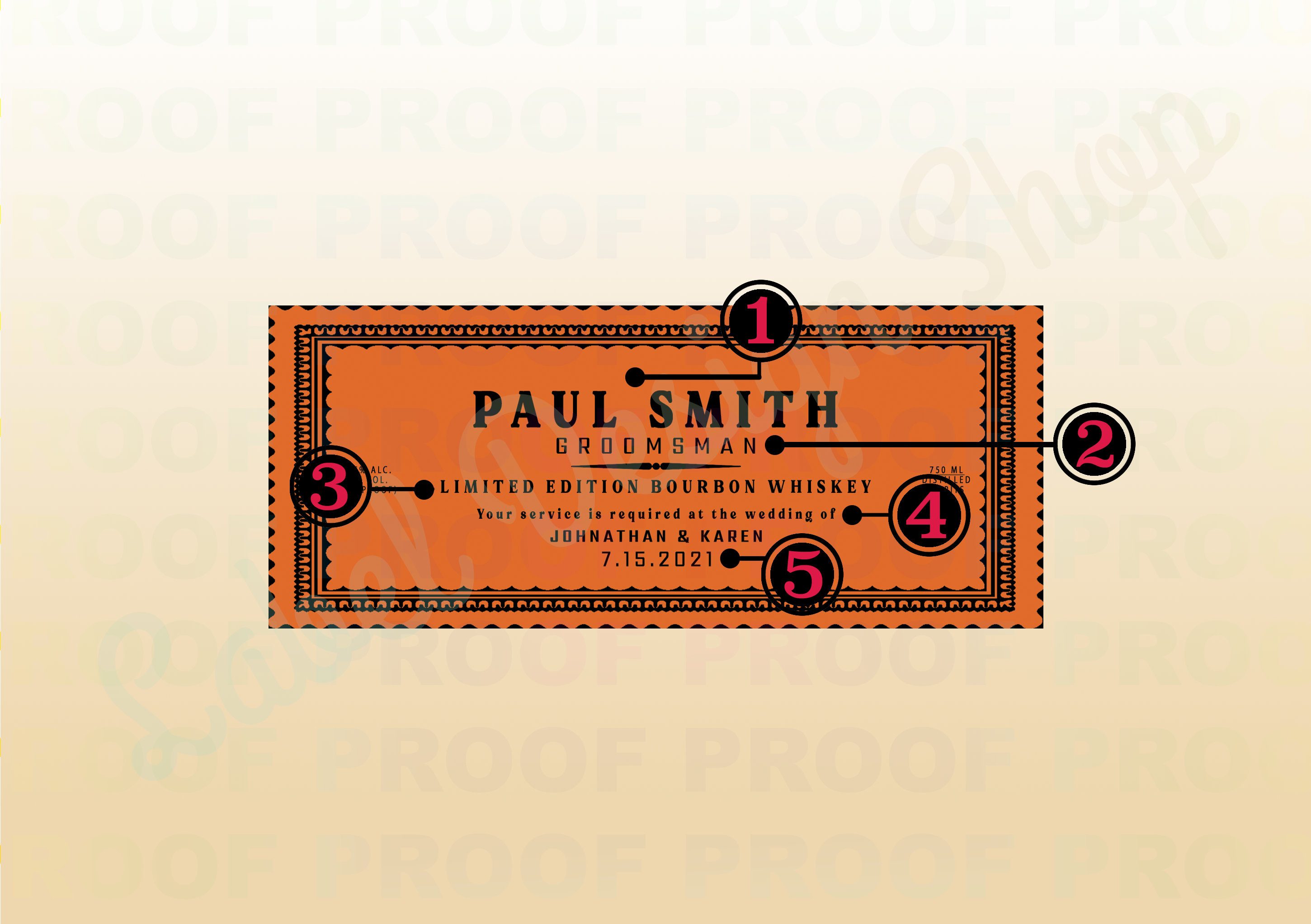 PRINTABLE 375ML Bulleit Bourbon Whiskey Label Bourbon Label - Etsy