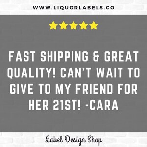 Mini Patron label, Mini Patron, Tequila Custom Label, Mini Birthday Shot, Mini Party Favors, Mini Wedding Favors, Liquor Labels image 4