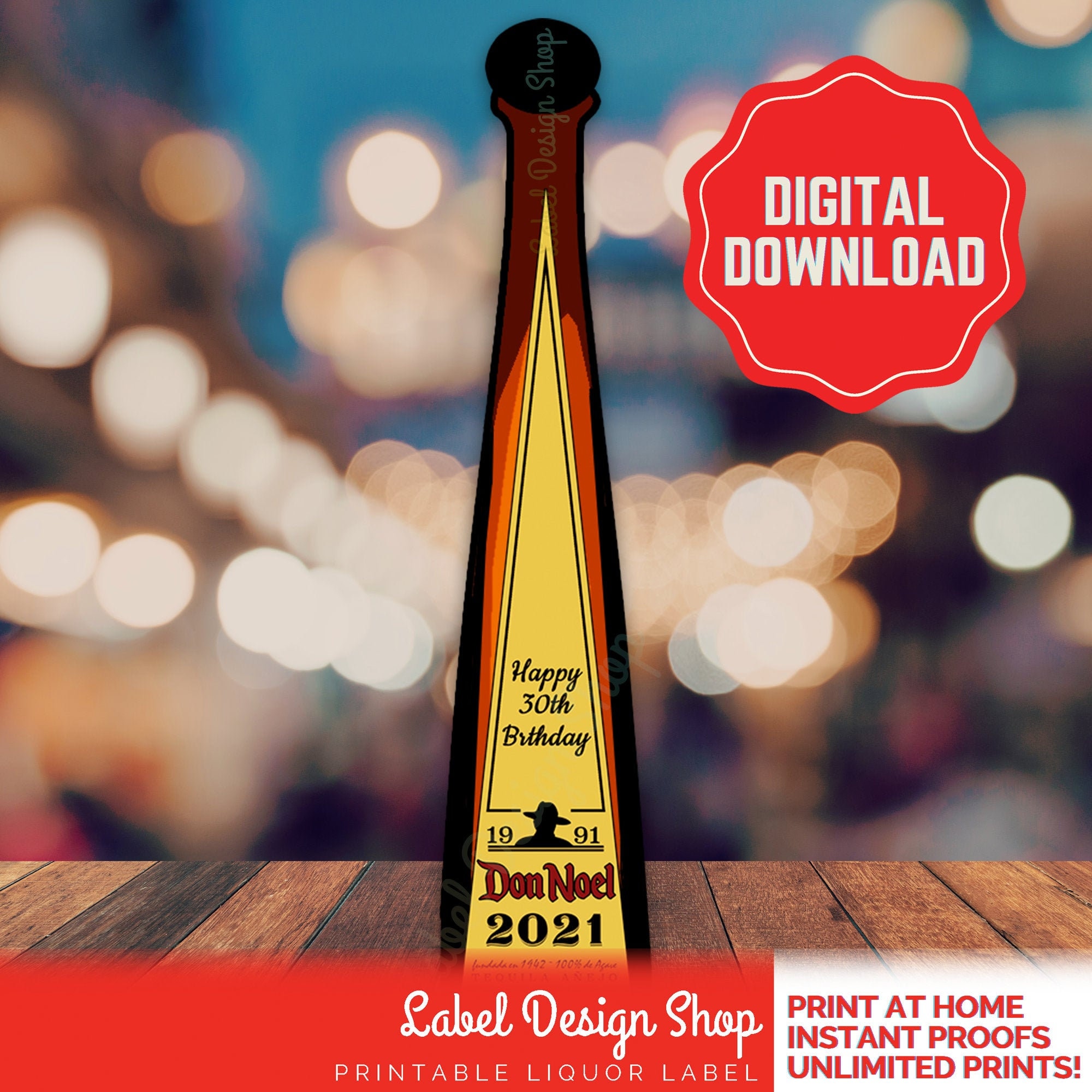 Custom don julio label